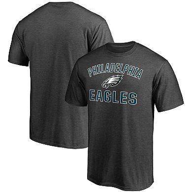Men's Fanatics Branded Heathered Charcoal Philadelphia Eagles Victory Arch T-Shirt