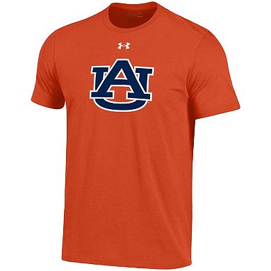 Men's Under Armour Orange Auburn Tigers School Logo Performance Cotton T-Shirt