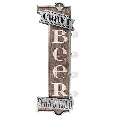 Craft Beer Vintage LED Marquee Wall Sign