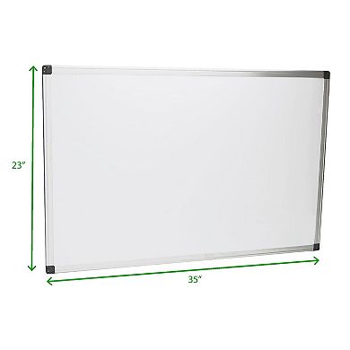 Mind Reader Magnetic Dry Erase Board With Marker Tray