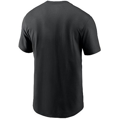 Men's Nike Black Miami Marlins Team Wordmark T-Shirt