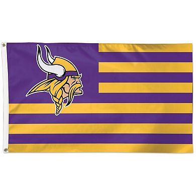 WinCraft Minnesota Vikings 3' x 5' Americana Stars & Stripes Deluxe Flag