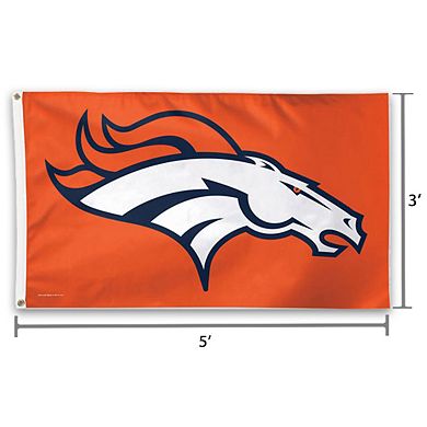 WinCraft Denver Broncos Double-Sided Deluxe 3' x 5' Flag