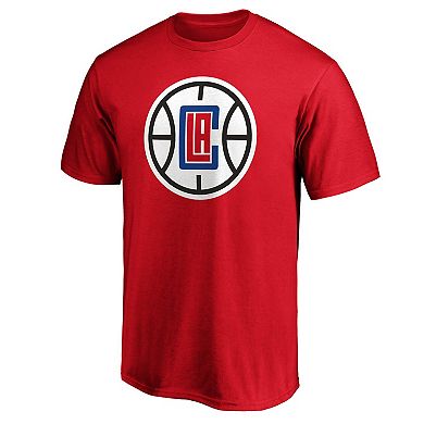 Men's Fanatics Branded Red LA Clippers Primary Team Logo T-Shirt