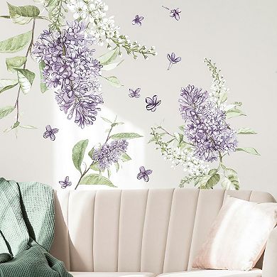 RoomMates Lilac Peel And Stick Giant Wall Decals