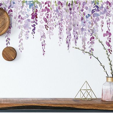 RoomMates Lilac Peel And Stick Giant Wall Decals