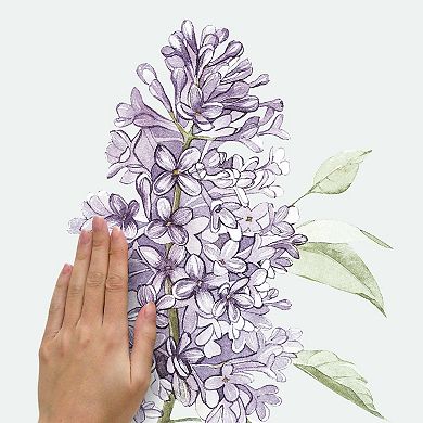 RoomMates Lilac Peel And Stick Giant Wall Decals