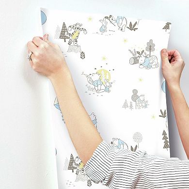 RoomMates Disney Winnie Pooh Playmates Peel & Stick Wallpaper
