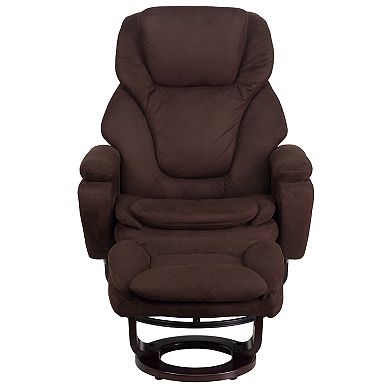 Flash Furniture Swivel Recliner & Ottoman 2-piece Set