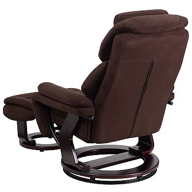 Flash Furniture Swivel Recliner & Ottoman 2-piece Set