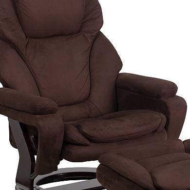 Flash Furniture Swivel Recliner & Ottoman 2-piece Set