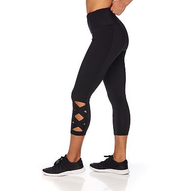 Women's Gaiam Om Lotus High-Waisted Capri Leggings