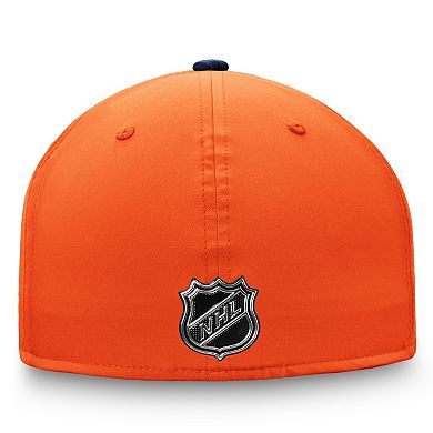 Men's Fanatics Branded Orange Edmonton Oilers Logo Authentic Pro Locker Room Fitted Hat