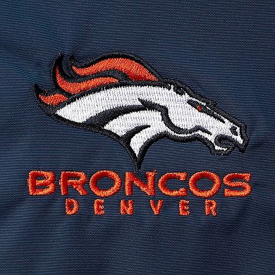 Men's Dunbrooke Navy Denver Broncos Triumph Fleece Full-Zip Jacket