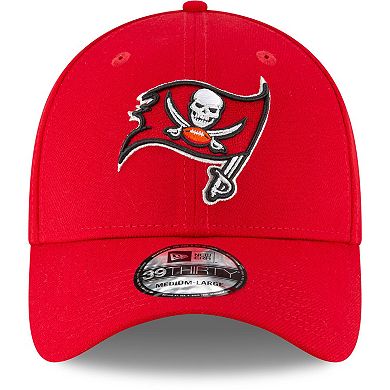 Men's New Era Red Tampa Bay Buccaneers Primary Logo Team Classic 39THIRTY Flex Hat