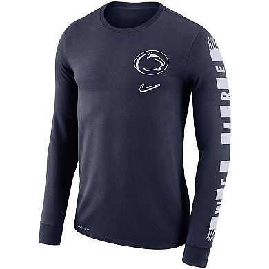 Men's Nike Navy Penn State Nittany Lions Local Mantra Performance Long Sleeve T-Shirt