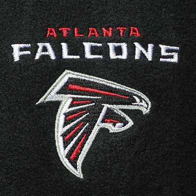 Men's Black Atlanta Falcons Houston Fleece Full-Zip Vest