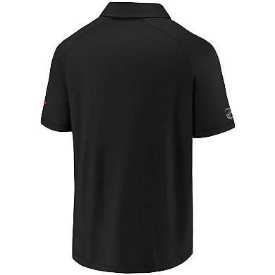 Men's Fanatics Black Carolina Hurricanes Authentic Pro Locker Room Polo