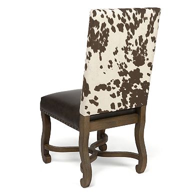 Mesquite Ranch Faux Cowhide Dining Chair