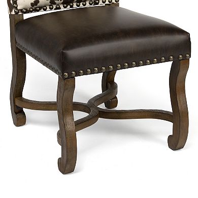 Mesquite Ranch Faux Cowhide Dining Chair