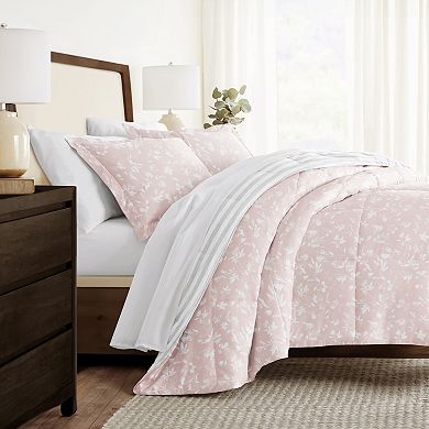 Home Collection Pressed Flowers Reversible Comforter Set