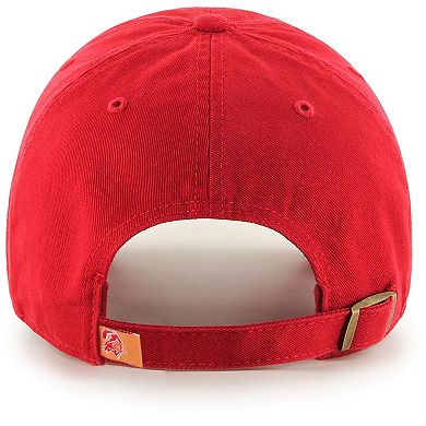 Men's '47 Red Tampa Bay Buccaneers Clean Up Legacy Adjustable Hat