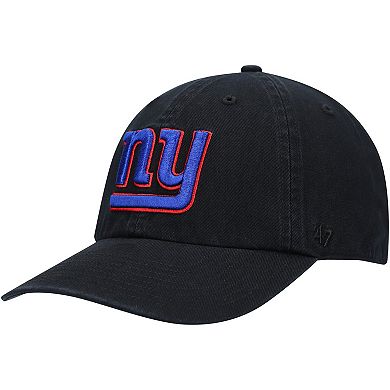 Men's '47 Black New York Giants Clean Up Alternate Adjustable Hat