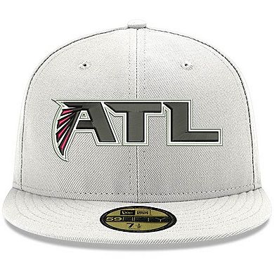 Men's New Era White Atlanta Falcons Omaha ATL 59FIFTY Fitted Hat