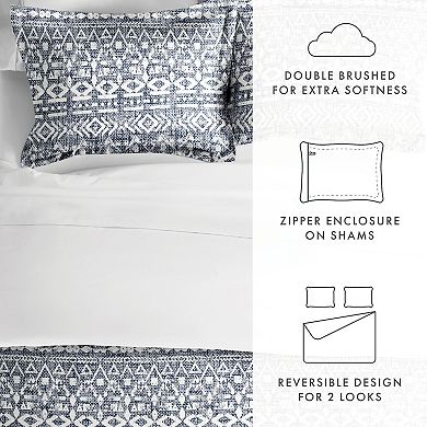 Home Collection Premium Ultra Soft Modern Rustic Pattern Reversible Duvet Cover Set