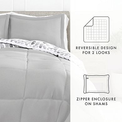 Home Collection Premium Down-Alternative Moonlight Stars Reversible Comforter Set
