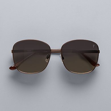 Women's Simply Vera Vera Wang 60mm Cleo Gradient Square Sunglasses