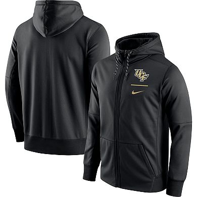 Men's Nike Black UCF Knights Logo Stack Performance Full-Zip Hoodie