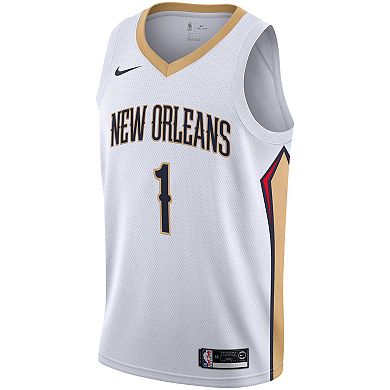 Men's Nike Zion Williamson White New Orleans Pelicans 2019/2020 Swingman Jersey - Association Edition