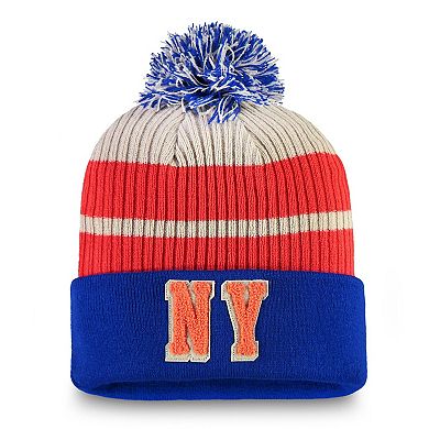 Men's Fanatics Branded Royal New York Islanders True Classics Cuffed Knit Hat with Pom
