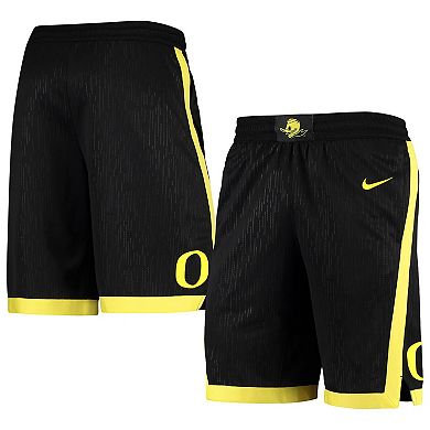 Men's Nike Black Oregon Ducks Logo Replica Performance Basketball Shorts
