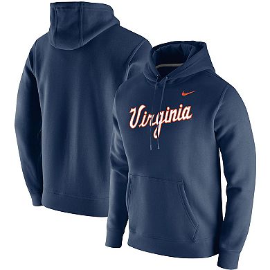 Men's Nike Navy Virginia Cavaliers Vintage School Logo Pullover Hoodie