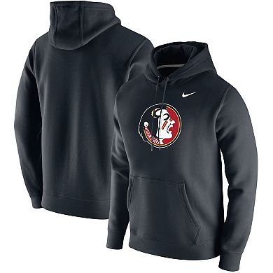 Men's Nike Black Florida State Seminoles Vintage School Logo Pullover Hoodie