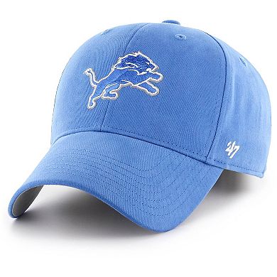 Youth '47 Blue Detroit Lions Basic MVP Adjustable Hat