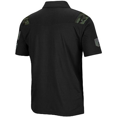 Men's Colosseum Black NC State Wolfpack OHT Military Appreciation Sierra Polo