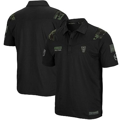 Men's Colosseum Black NC State Wolfpack OHT Military Appreciation Sierra Polo