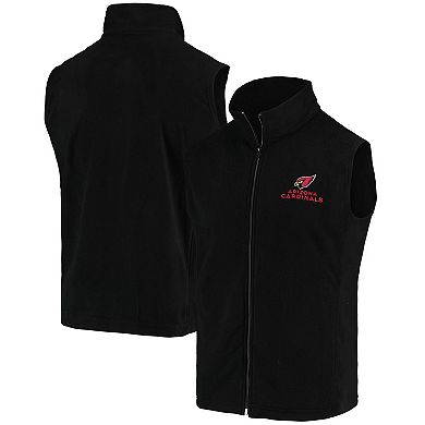 Men's Black Arizona Cardinals Houston Fleece Full-Zip Vest