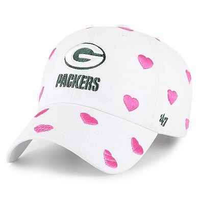 Toddler Girls '47 White Green Bay Packers Surprise Clean Up Adjustable Hat
