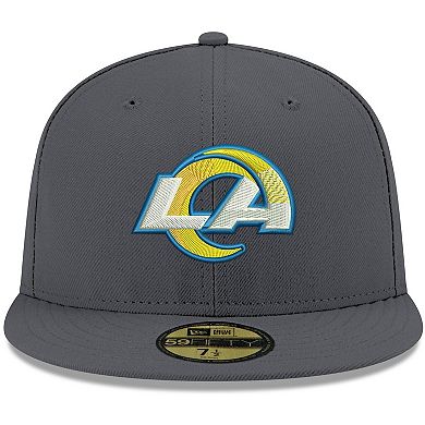 Men's New Era Graphite Los Angeles Rams Storm II 59FIFTY Fitted Hat