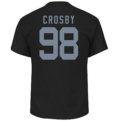 Men's Fanatics Branded Maxx Crosby Black Las Vegas Raiders Big & Tall Player Name & Number T-Shirt