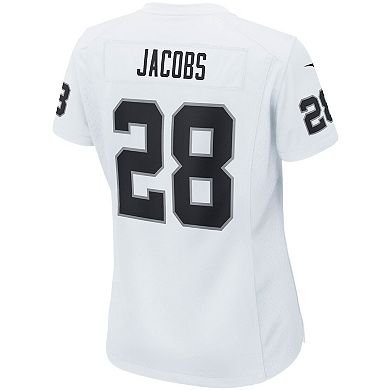 Women's Nike Josh Jacobs White Las Vegas Raiders Player Game Team Jersey