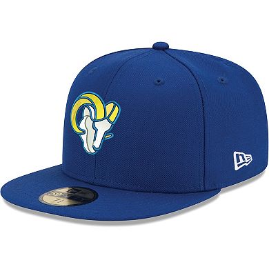 Men's New Era Royal Los Angeles Rams Omaha Ram Head 59FIFTY Fitted Hat