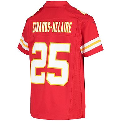 Youth Nike Clyde Edwards-Helaire Red Kansas City Chiefs Game Jersey