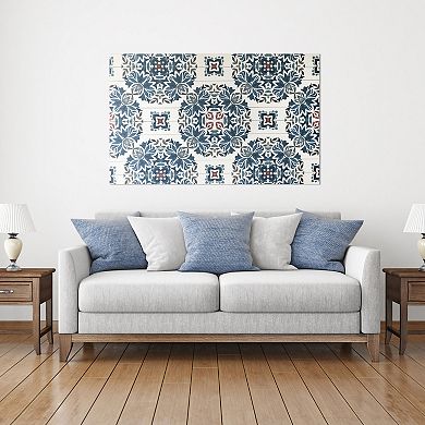 Gallery 57 Azulejo Pattern Print on Wood Wall Art