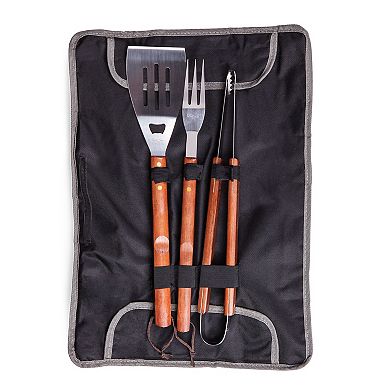 Picnic Time Miami Marlins BBQ Tote & Grill Set