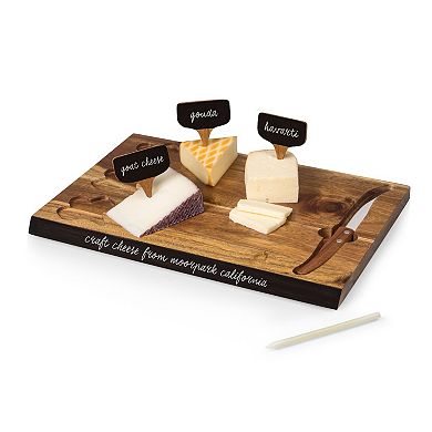 Picnic Time Atlanta Braves Delio Cheese Cutting Board & Tools Set